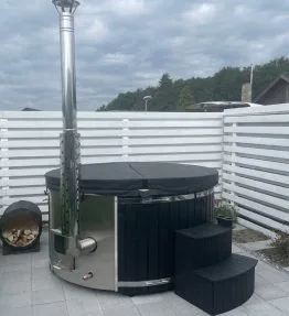 Design selv – Vildmarksbad Integreret ovn rund