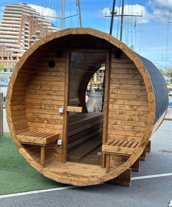 Design selv – Udendørs tønde sauna - Image 13