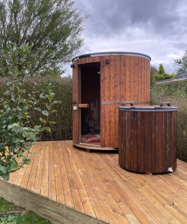 Udendørs sauna vertical tønder
