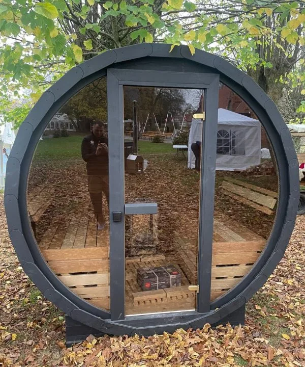 Design selv – Udendørs tønde sauna - Image 6