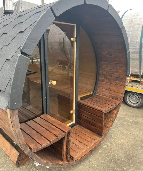 Design selv – Udendørs tønde sauna - Image 14