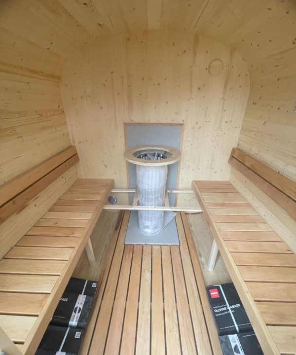 Design selv – Udendørs Buet Tønde Sauna - Image 5