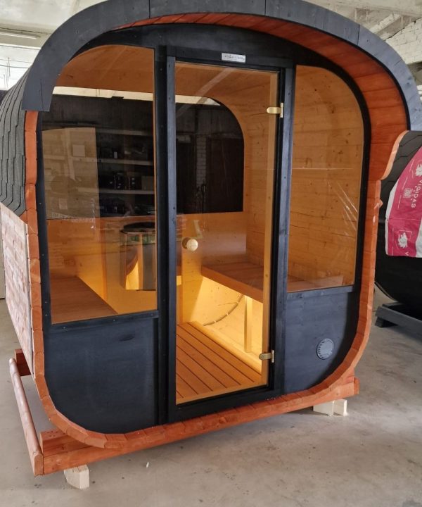 Design selv – Udendørs Buet Tønde Sauna - Image 8