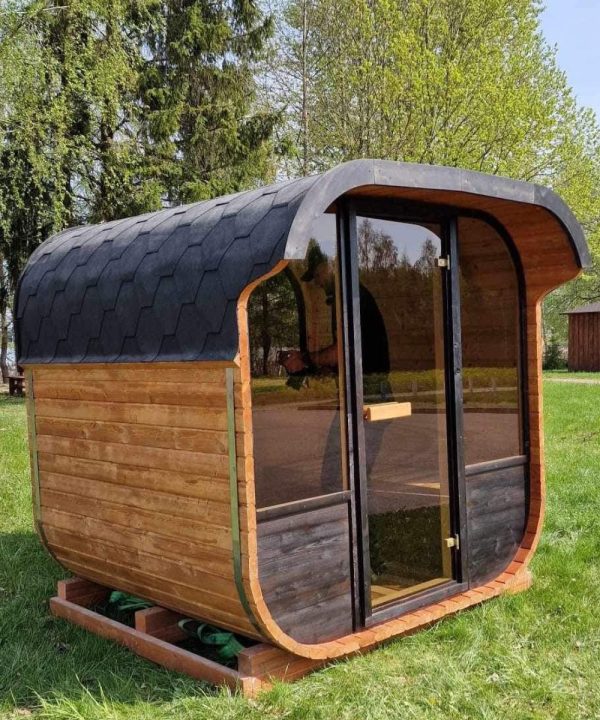 Design selv – Udendørs Buet Tønde Sauna - Image 10