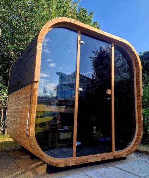 Design selv – Udendørs Buet Tønde Sauna - Image 2