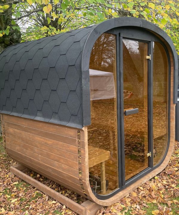 Design selv – Udendørs Buet Tønde Sauna - Image 3
