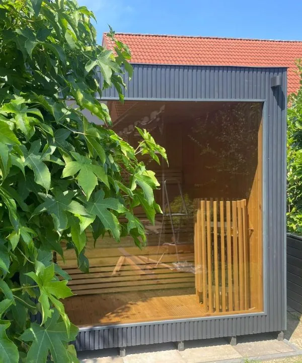 Design selv – Udendørs sauna sort cube - Image 12
