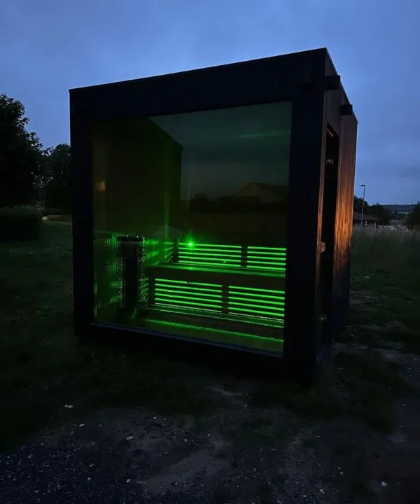 Design selv – Udendørs sauna sort cube - Image 10