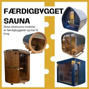 Færdigbygget Sauna