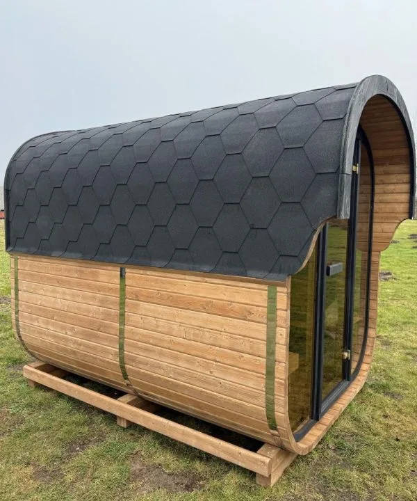 Design selv – Udendørs Buet Tønde Sauna - Image 23