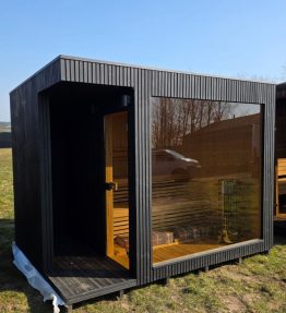 Sauna sort cube plus 68 – El – 6/8 pers