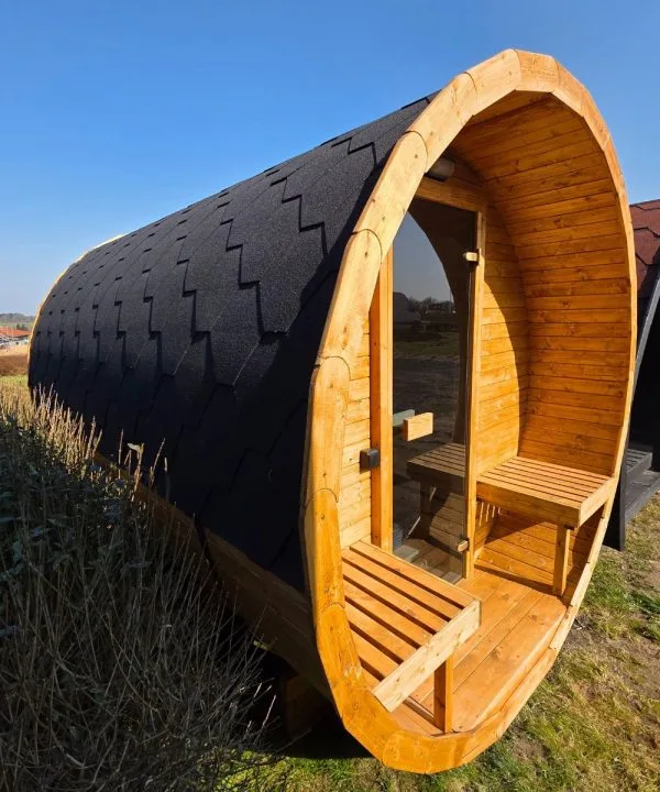 Premium tønde sauna – 7/8 pers