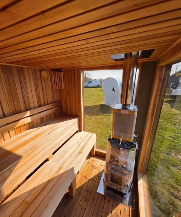 Sauna vejle cube – Brændeovn – 6-8 pers - Image 3